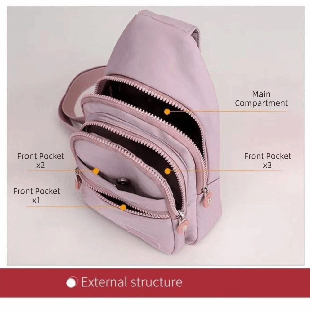 Nylon dames borsttas waterdich - Sling Backpack Shoulder recensie en prijs